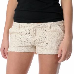 Volcom Cream Lace Shorts